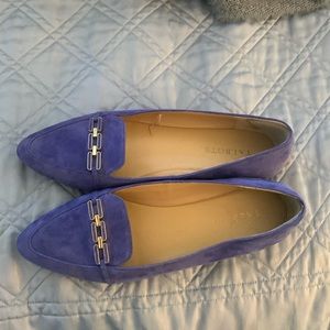 EUC blue suede shoes from Talbots
